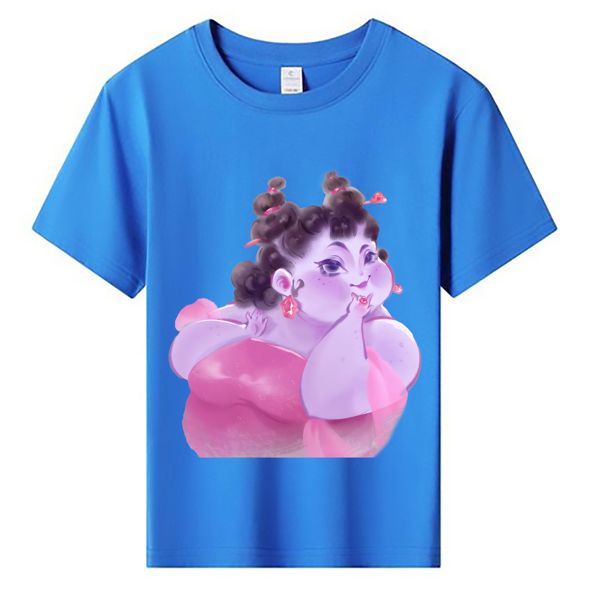 （画像用） Ne Zha 2 ナタ 魔童の大暴れ 綿100％キッズTシャツ（フロントプリント）